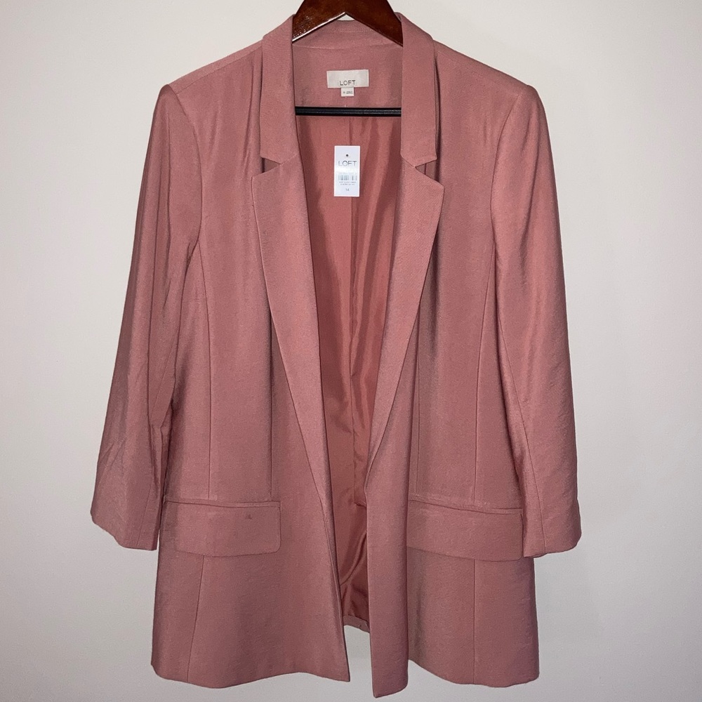 NWT Peachy Salmon Pink Blazer size 14